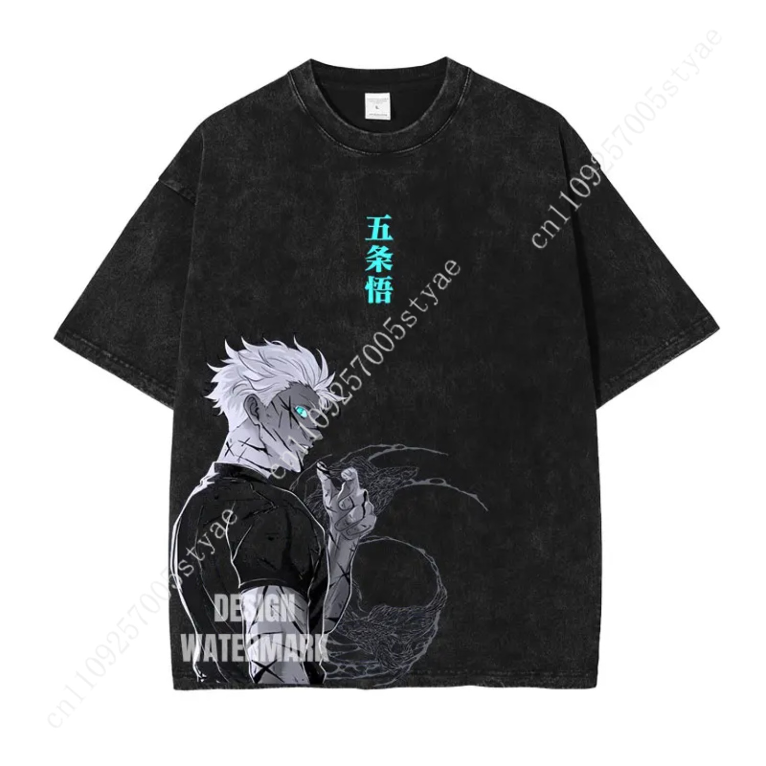 Quilt Cotton Summer - Koszulka graficzna Gojo Satoru, odzież anime,