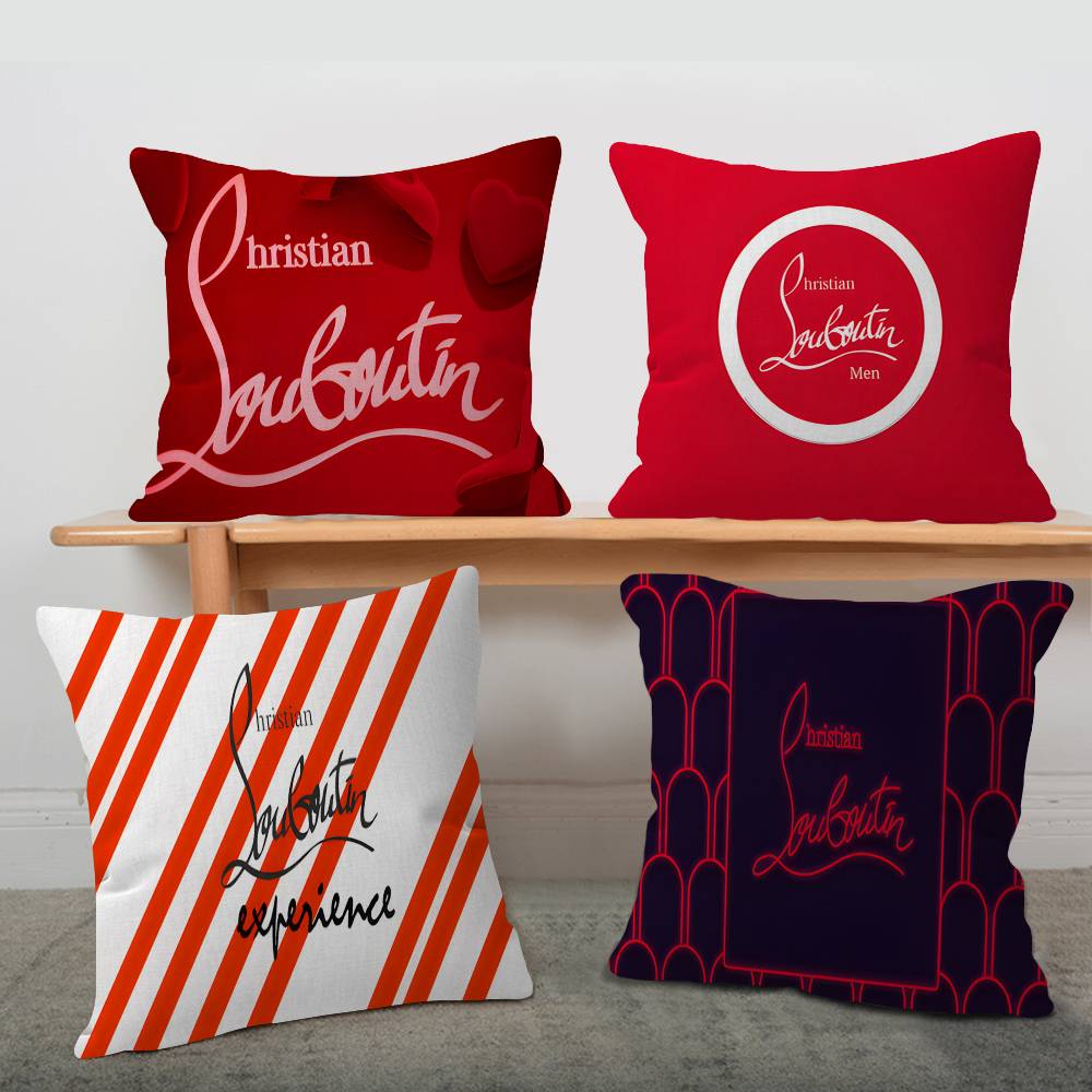 Luxury Home Textiles Usa - Luksusowa poduszka z logo C-ChristianES L-LouboutinES,