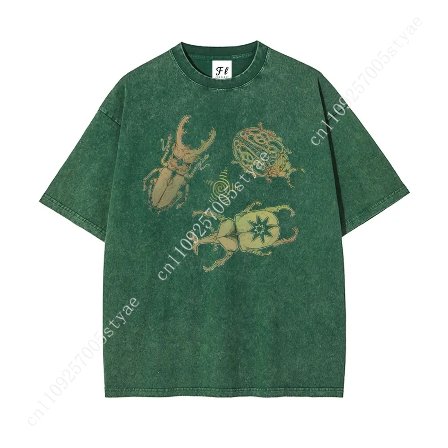 Quilt Cotton Summer - Koszulka dla miłośników owadów Allomyrina Dichotoma