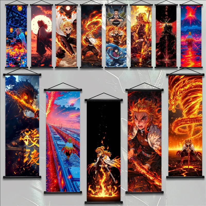Home And Textiles - Demon Slayer Kyojuro Rengoku HD Druk