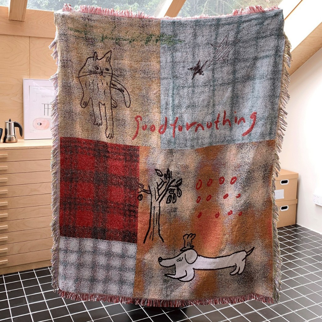 Home Textiles City - Tekstylne miasto Środkowy starożytny koc w