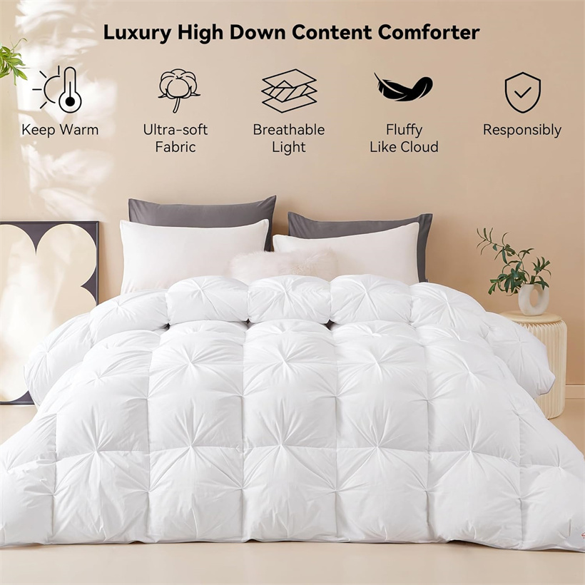 Duvet Insert White - Luksusowa kołdra z białego puchu gęsi,