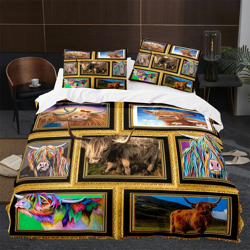 Zestaw pościeli z motywem krów – Highland Home Textiles recenzja i cena