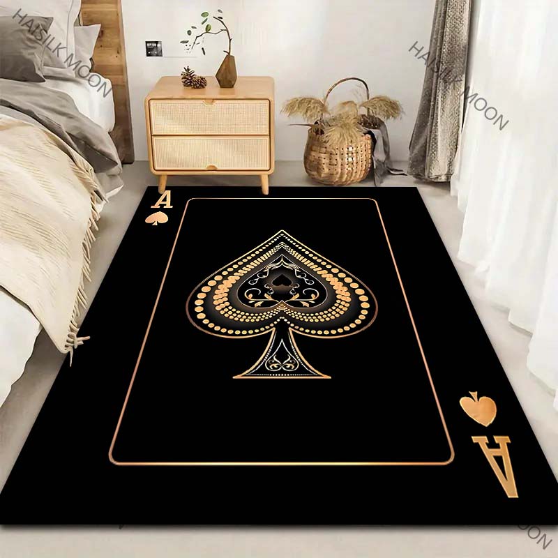 Dywan z wzorem Asa Kierów, 6 s – Luxury Home Textiles Usa recenzja i cena