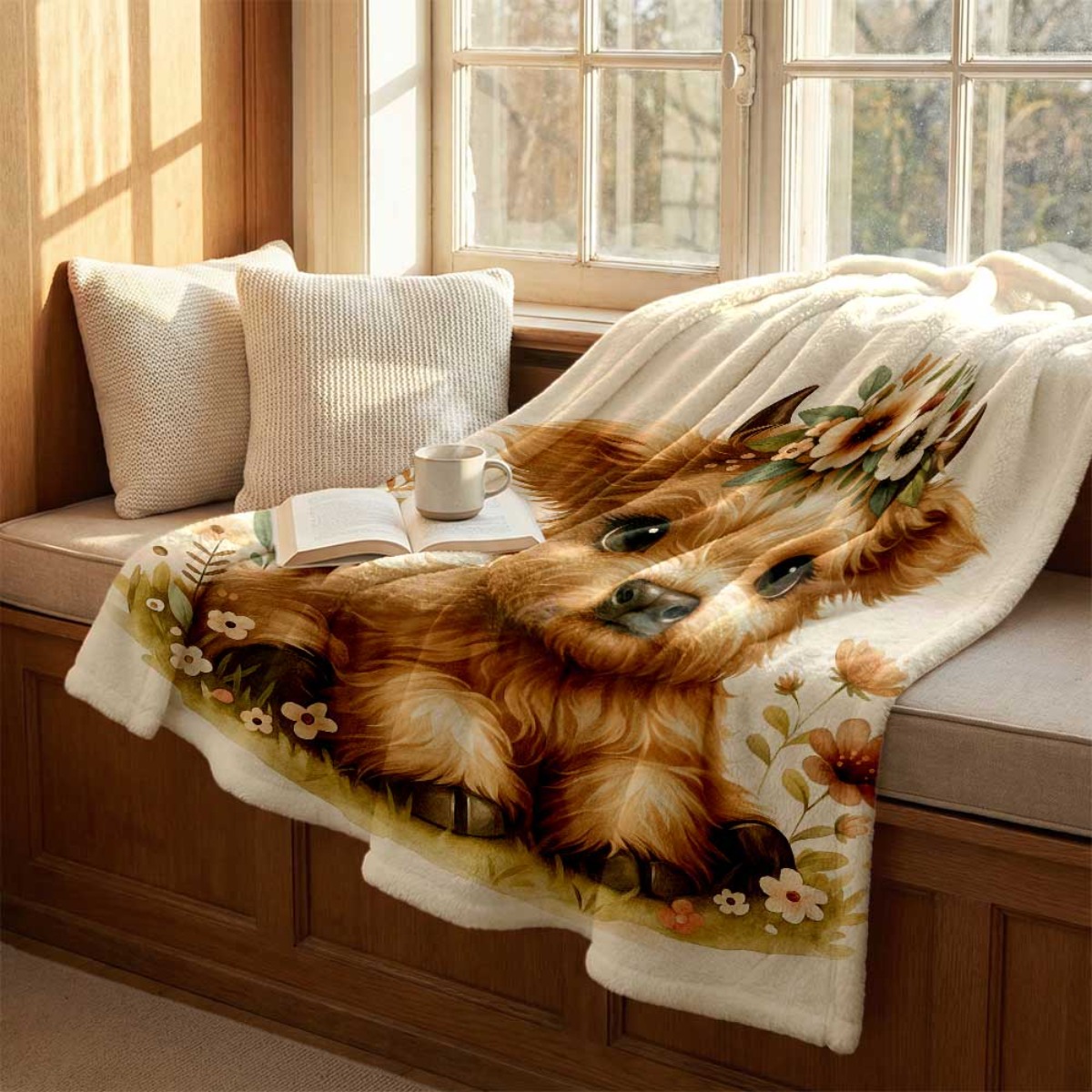 Uroczy koc flanelowy z motywem – Highland Home Textiles recenzja i cena