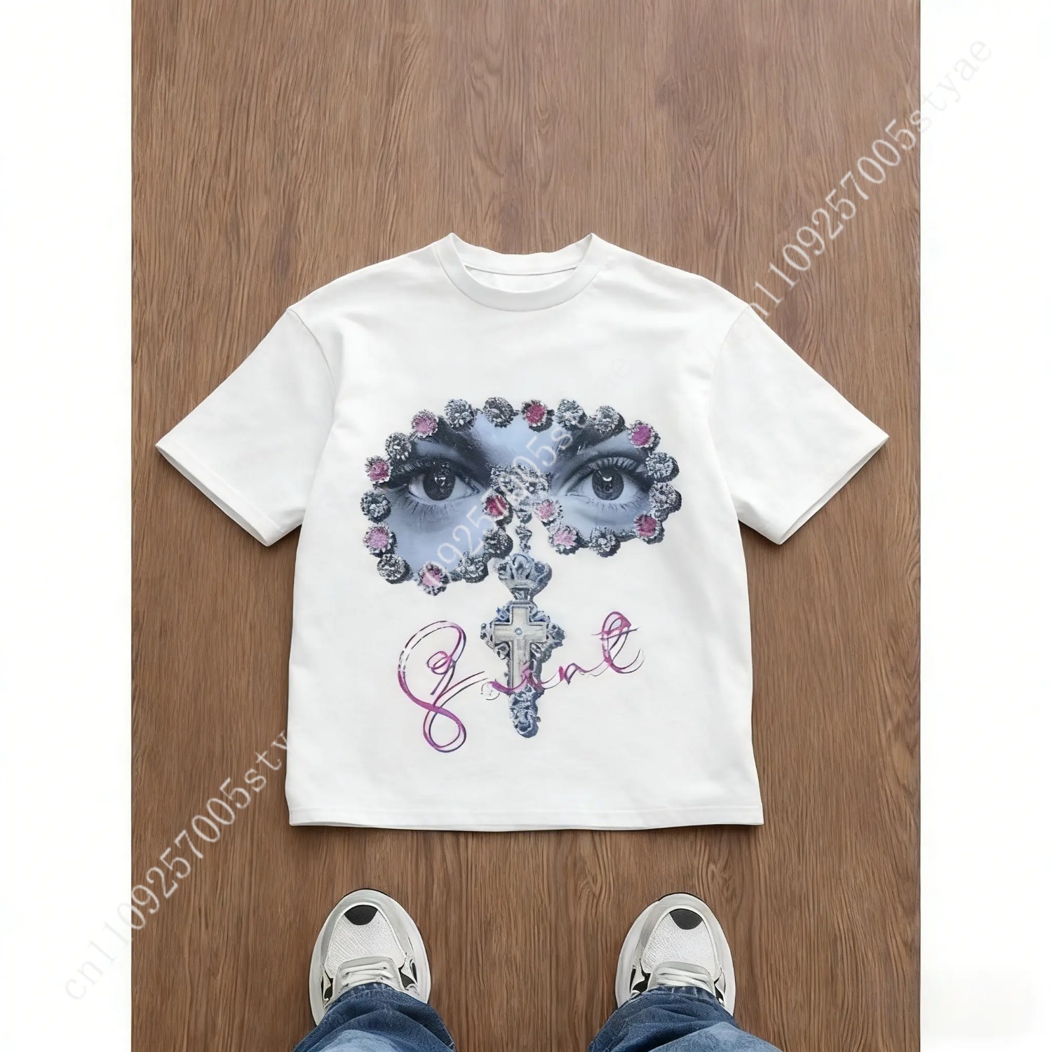 Męska koszulka z grafiką o luź – Quilt Cotton Summer recenzja i cena