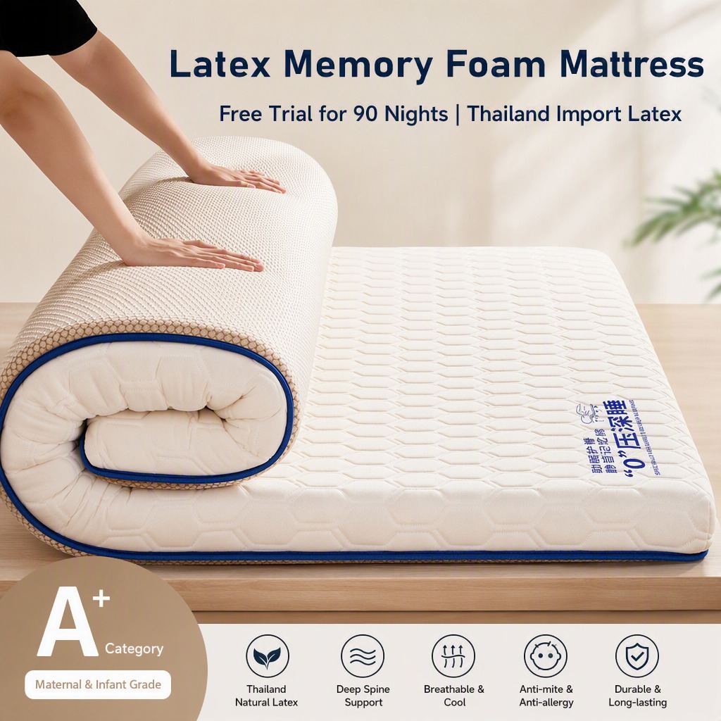 Nakładka na materac z lateksu  – Memory Foam Topper recenzja i cena