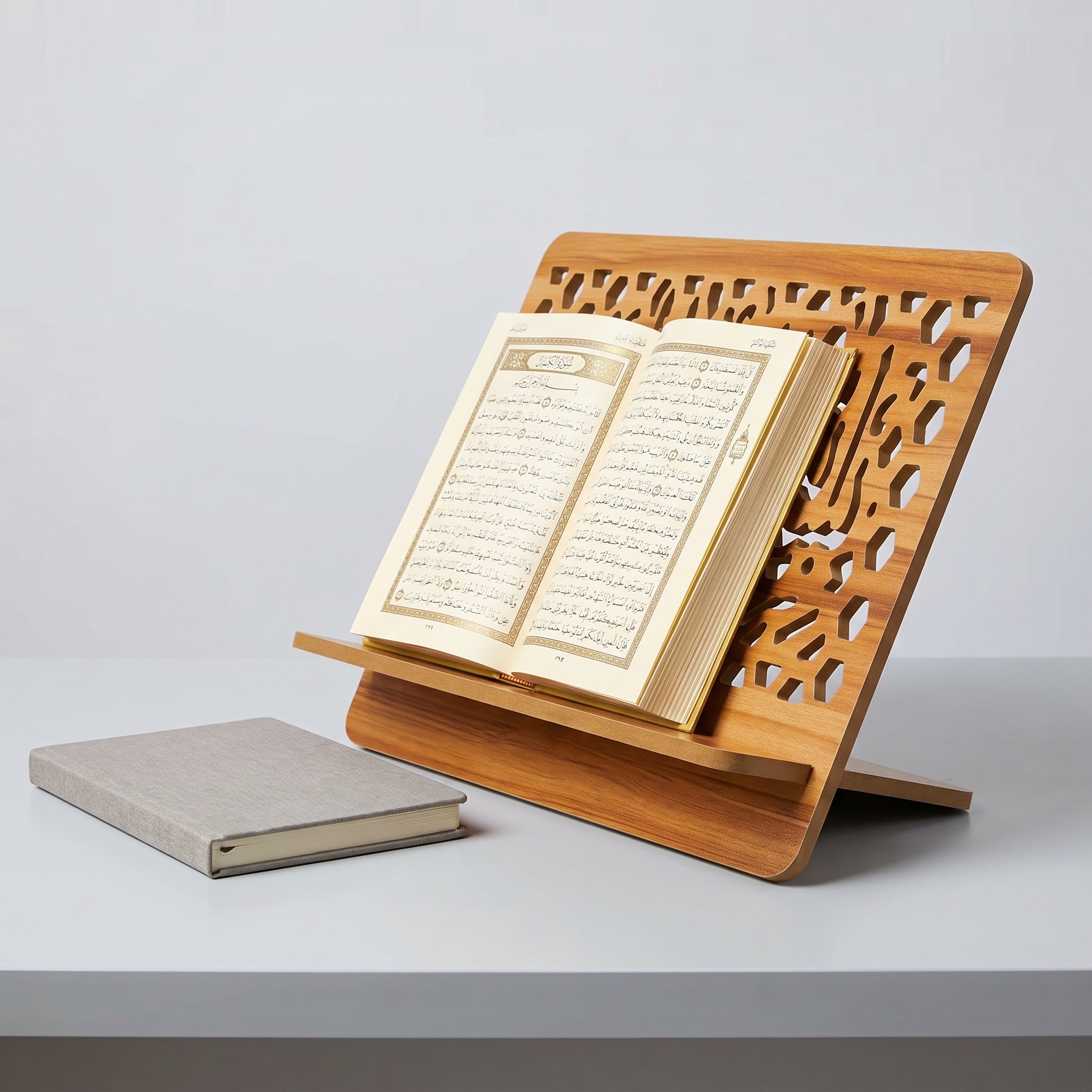 Drewniany rzeźbiony stojak na  – Home Quran recenzja i cena
