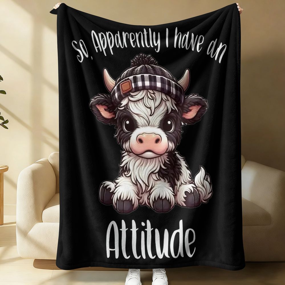 Koc Flanelowy z Motywem Bydła  – Highland Home Textiles recenzja i cena