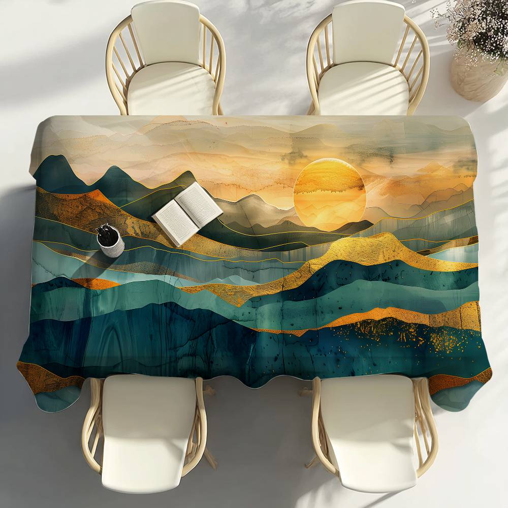 Obrus na stół z motywem górski – Home Landing Textiles recenzja i cena